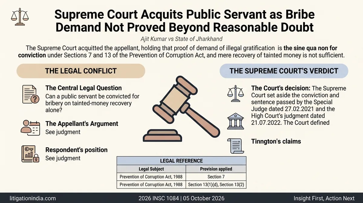 Ajit Kumar vs State of Jharkhand — infographic summary