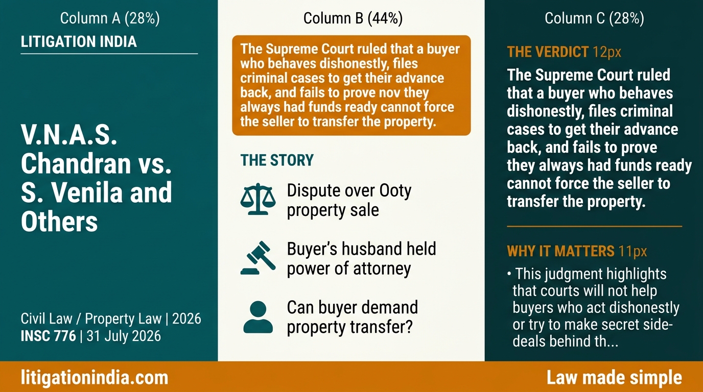 V.N.A.S. Chandran vs. S. Venila and Others — infographic summary