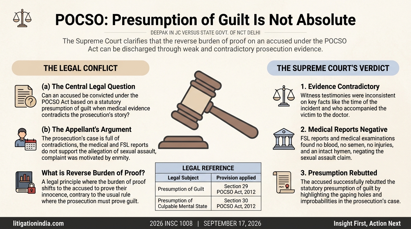 DEEPAK IN JC VERSUS STATE GOVT. OF NCT DELHI — infographic summary