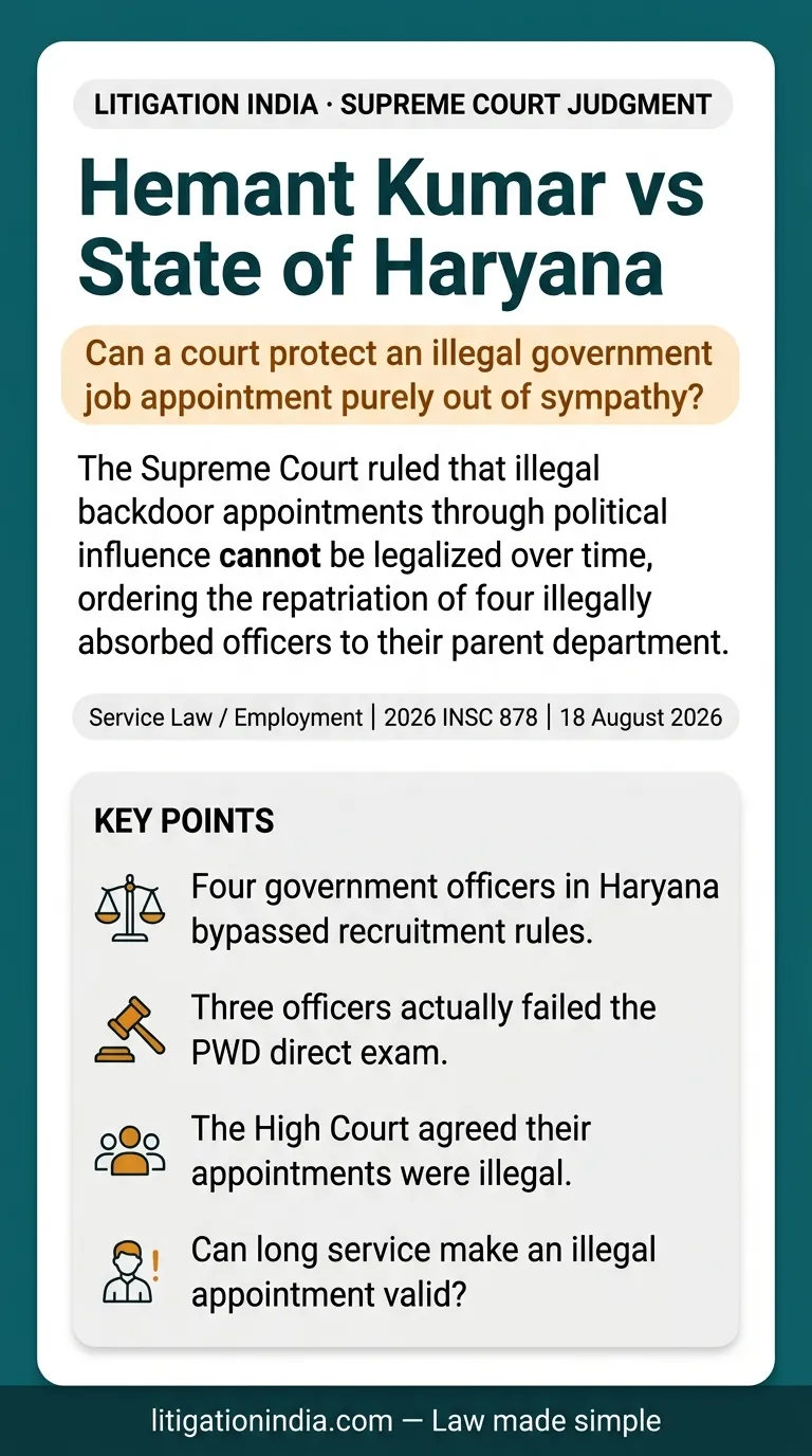 Hemant Kumar vs State of Haryana — infographic summary