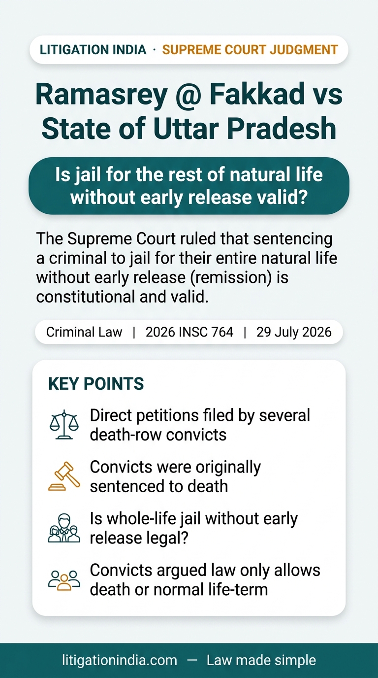 Ramasrey @ Fakkad vs State of Uttar Pradesh — infographic summary