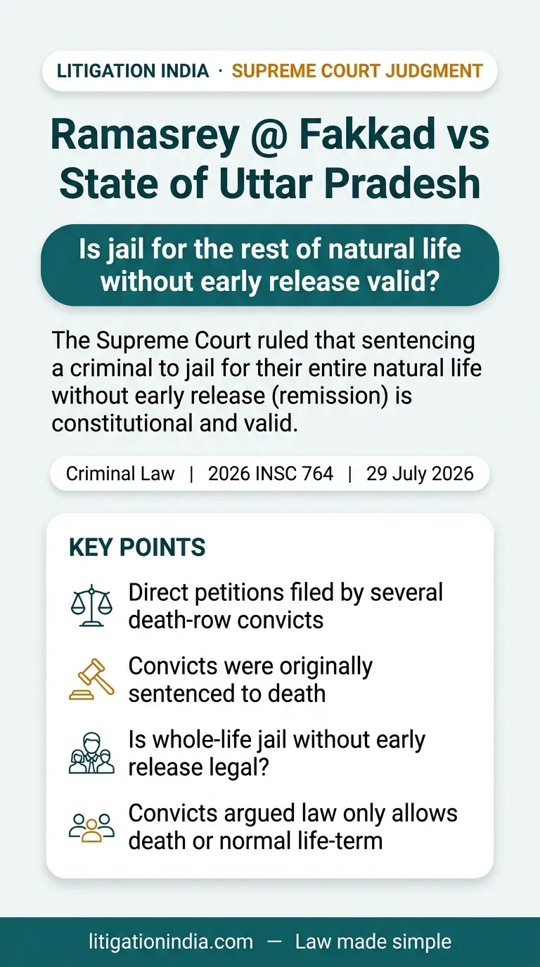 Ramasrey @ Fakkad vs State of Uttar Pradesh — infographic summary