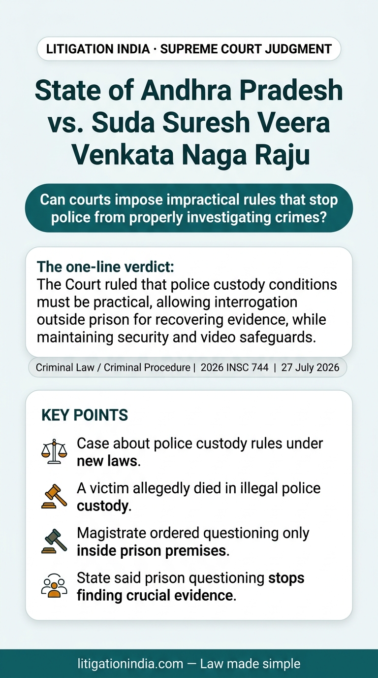 State of Andhra Pradesh vs. Suda Suresh Veera Venkata Naga Raju — infographic summary