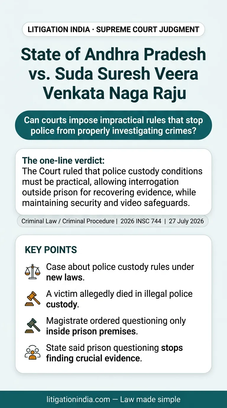 State of Andhra Pradesh vs. Suda Suresh Veera Venkata Naga Raju — infographic summary
