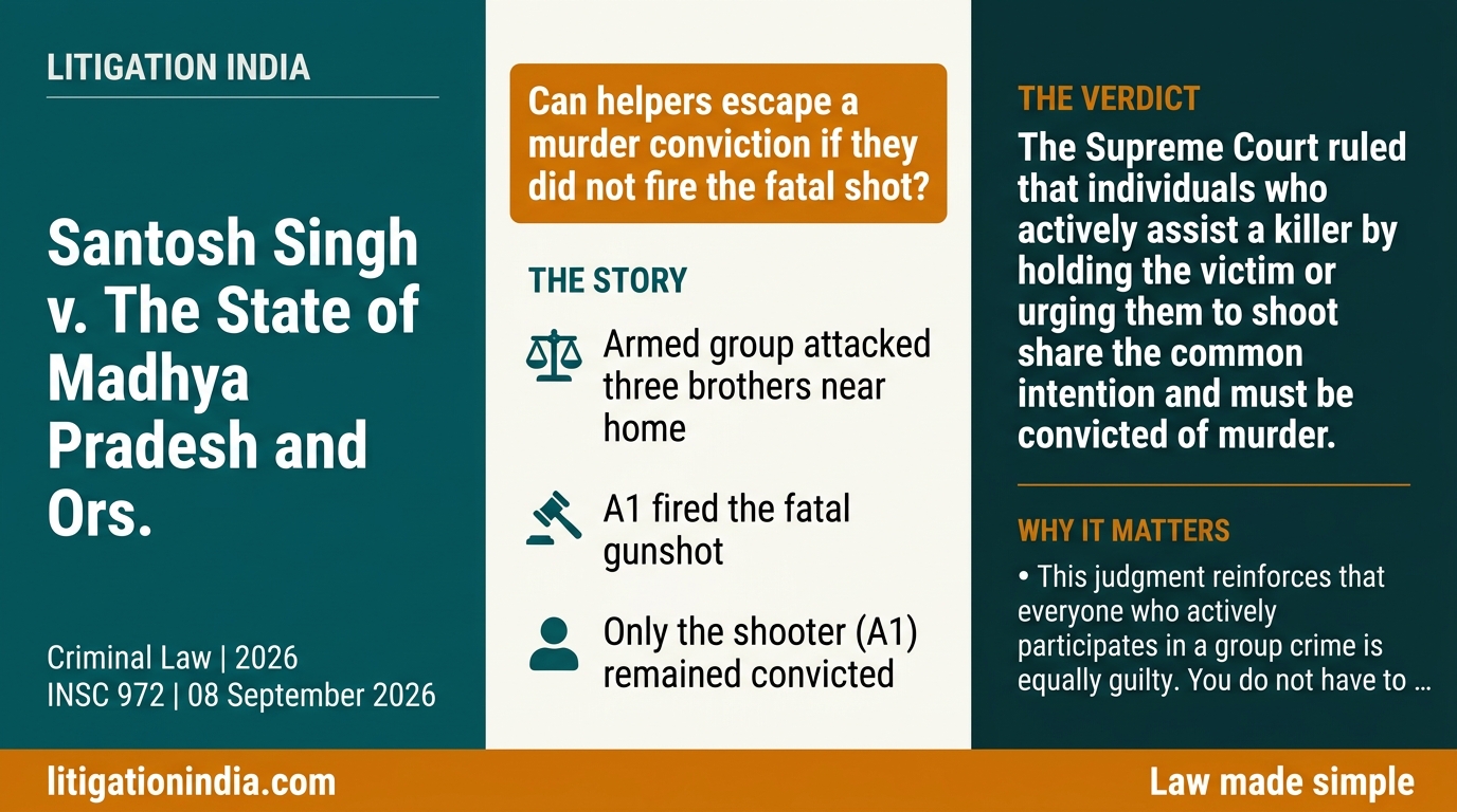 Santosh Singh v. The State of Madhya Pradesh and Ors. — infographic summary