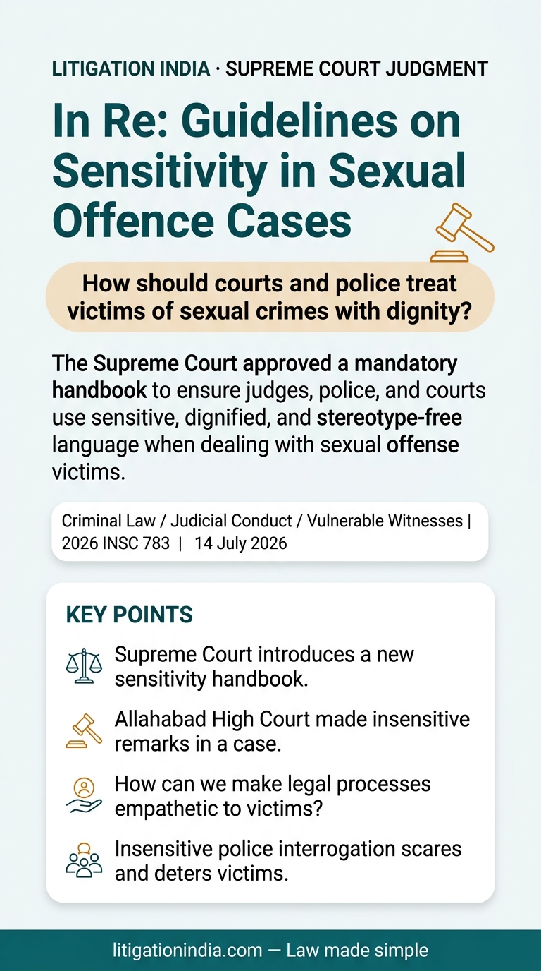 In Re: Guidelines on Sensitivity in Sexual Offence Cases — infographic summary