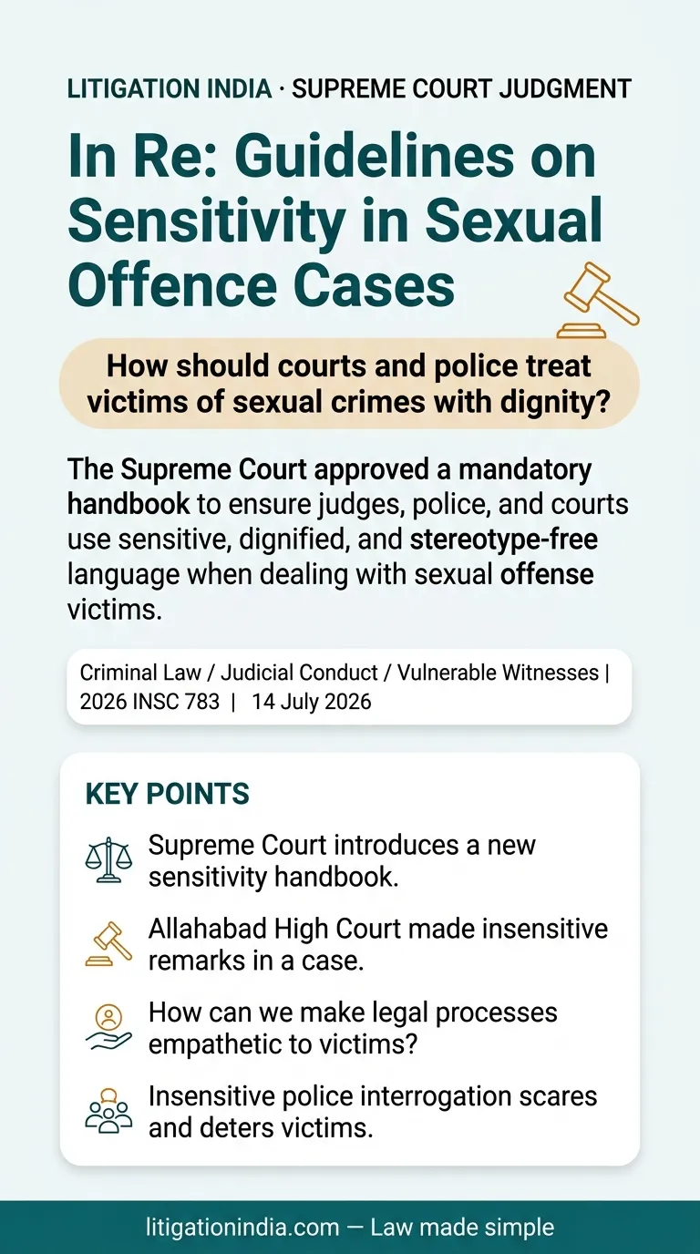 In Re: Guidelines on Sensitivity in Sexual Offence Cases — infographic summary