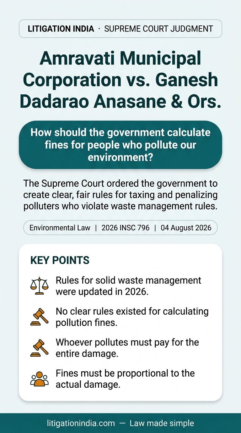 Amravati Municipal Corporation vs. Ganesh Dadarao Anasane & Ors. — infographic summary