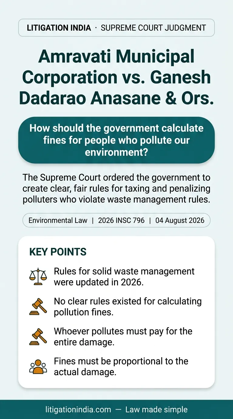 Amravati Municipal Corporation vs. Ganesh Dadarao Anasane & Ors. — infographic summary