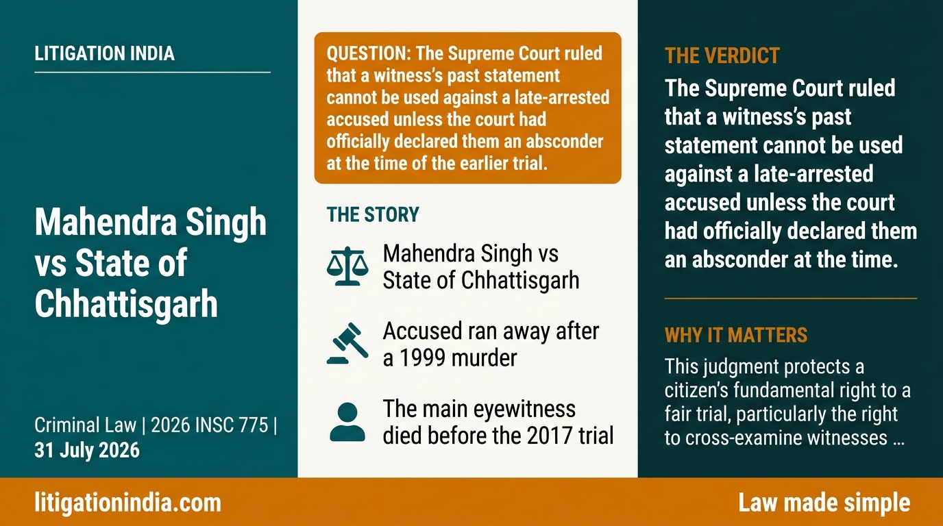 Mahendra Singh vs State of Chhattisgarh — infographic summary