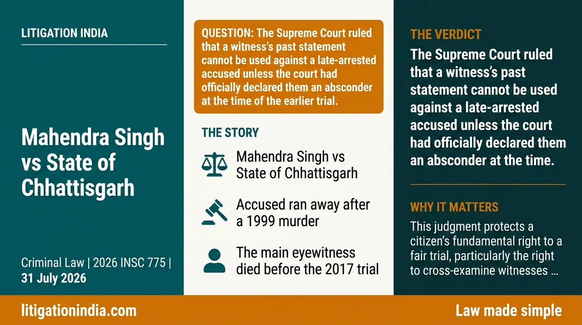 Mahendra Singh vs State of Chhattisgarh — infographic summary