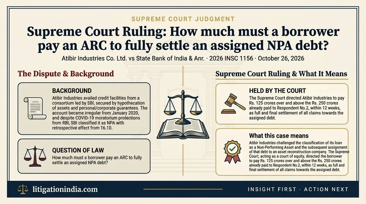 Atibir Industries Co. Ltd. vs State Bank of India & Anr. — infographic summary