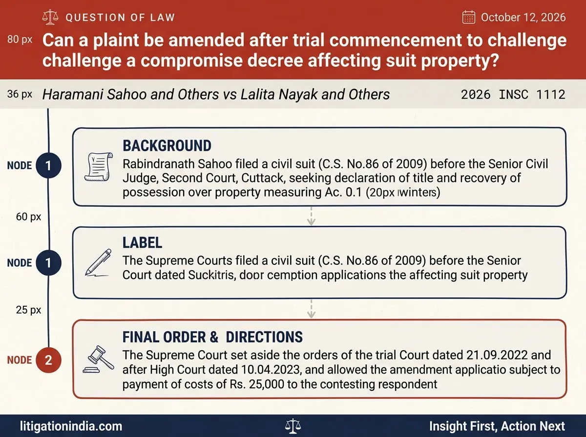Haramani Sahoo and Others vs Lalita Nayak and Others — infographic summary