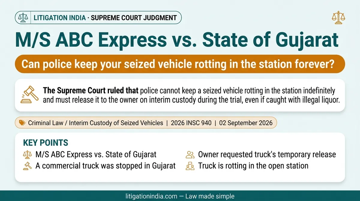 M/S ABC Express vs. State of Gujarat — infographic summary