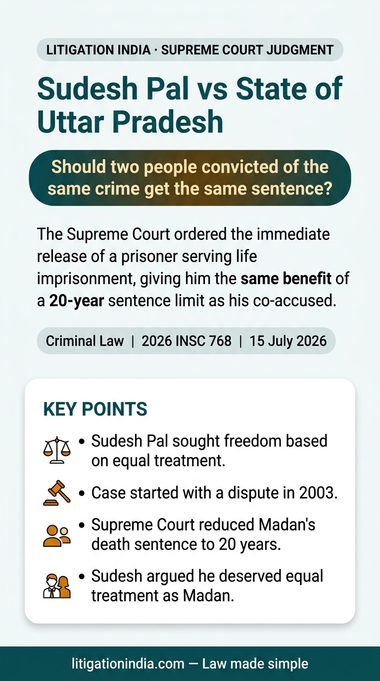 Sudesh Pal vs State of Uttar Pradesh — infographic summary
