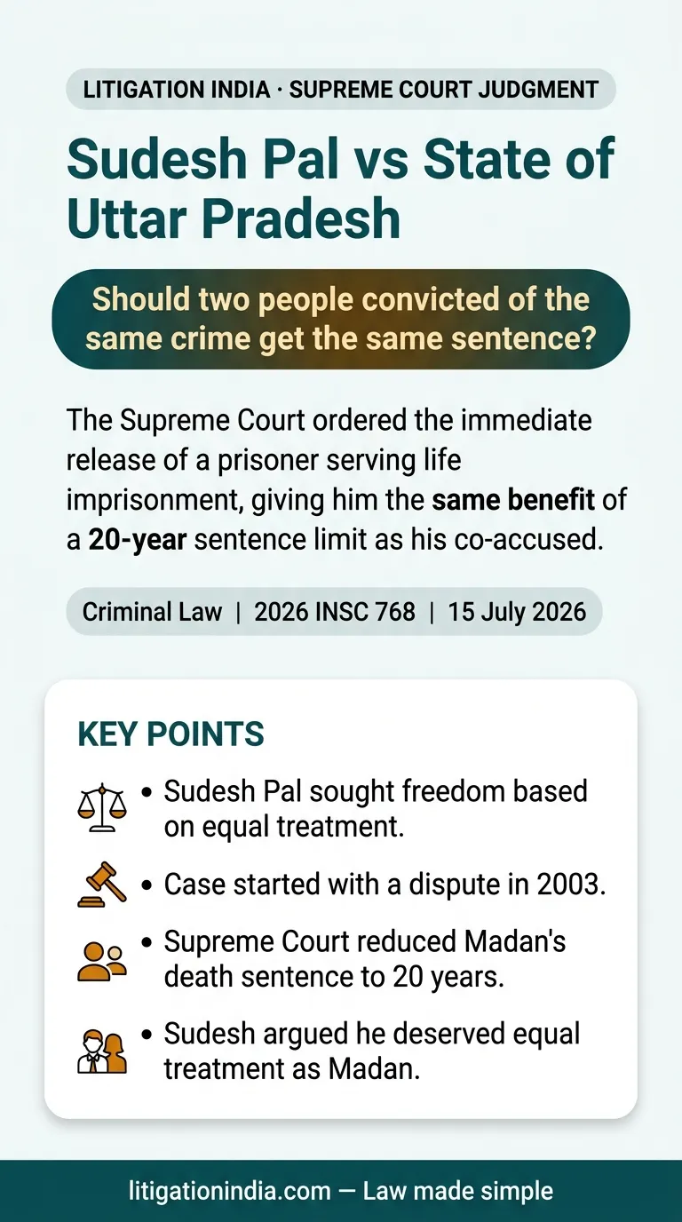 Sudesh Pal vs State of Uttar Pradesh — infographic summary