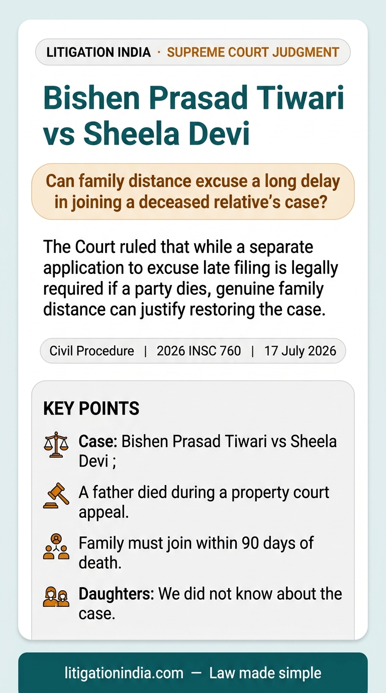 Bishen Prasad Tiwari vs Sheela Devi