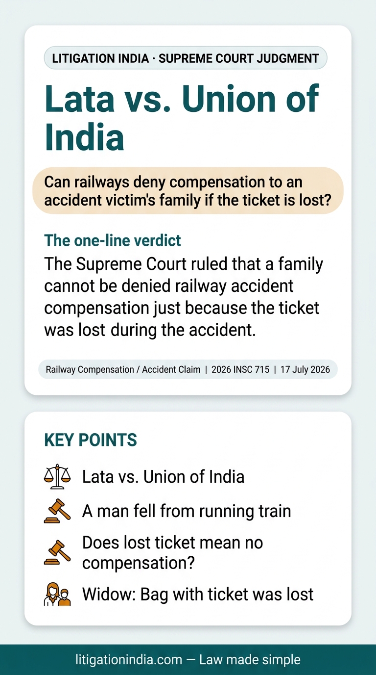 Lata vs. Union of India — infographic summary