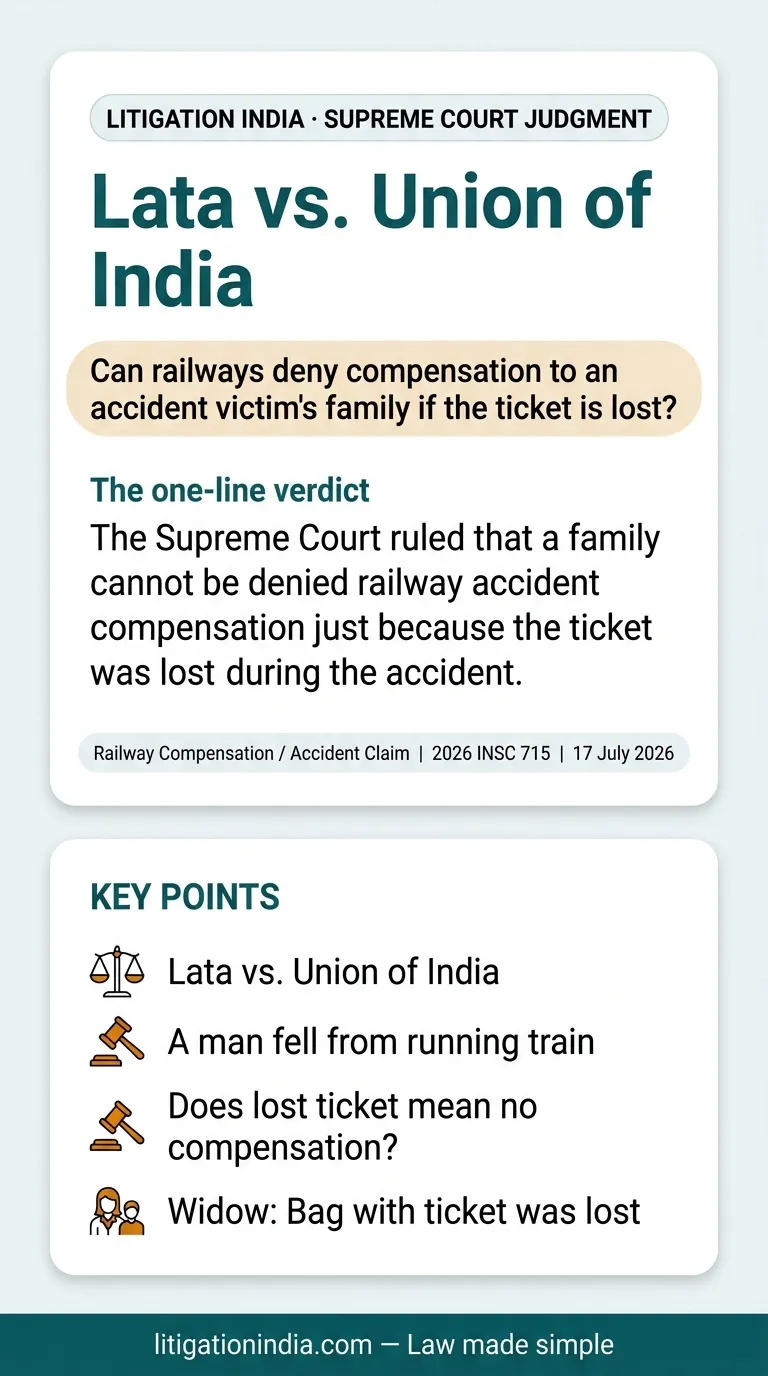 Lata vs. Union of India — infographic summary