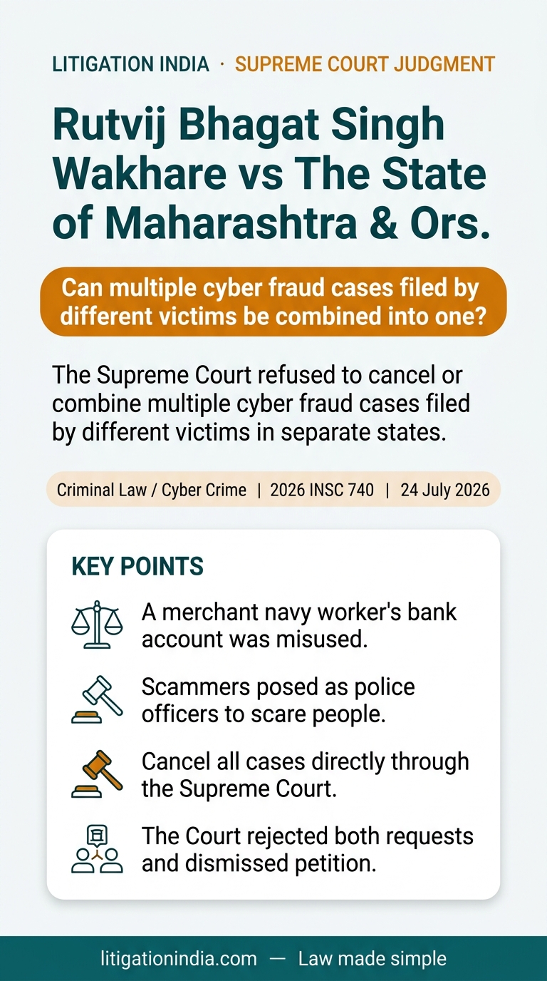 Rutvij Bhagat Singh Wakhare vs The State of Maharashtra & Ors. — infographic summary