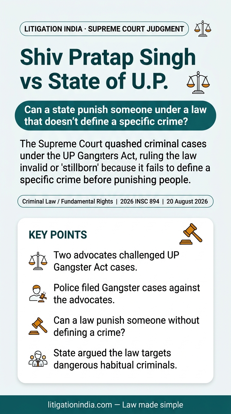 Shiv Pratap Singh vs State of U.P. — infographic summary