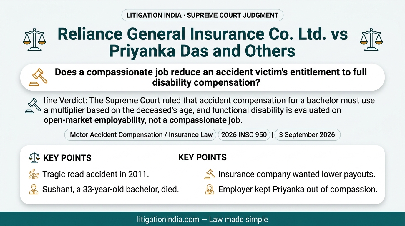 Reliance General Insurance Co. Ltd. vs Priyanka Das and Others — infographic summary
