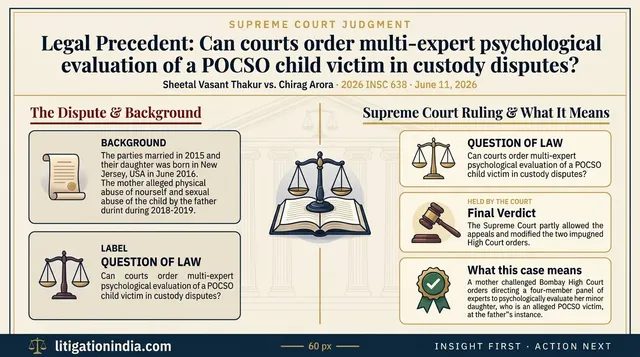 Supreme Court Sets Child-Centric Guidelines for Psychological Evaluation in Custody Disputes Involving POCSO Allegations