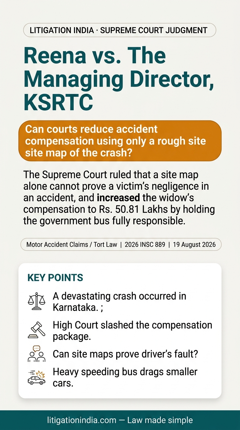 Reena vs. The Managing Director, KSRTC — infographic summary