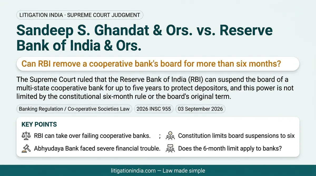 Sandeep S. Ghandat & Ors. vs. Reserve Bank of India & Ors. — infographic summary