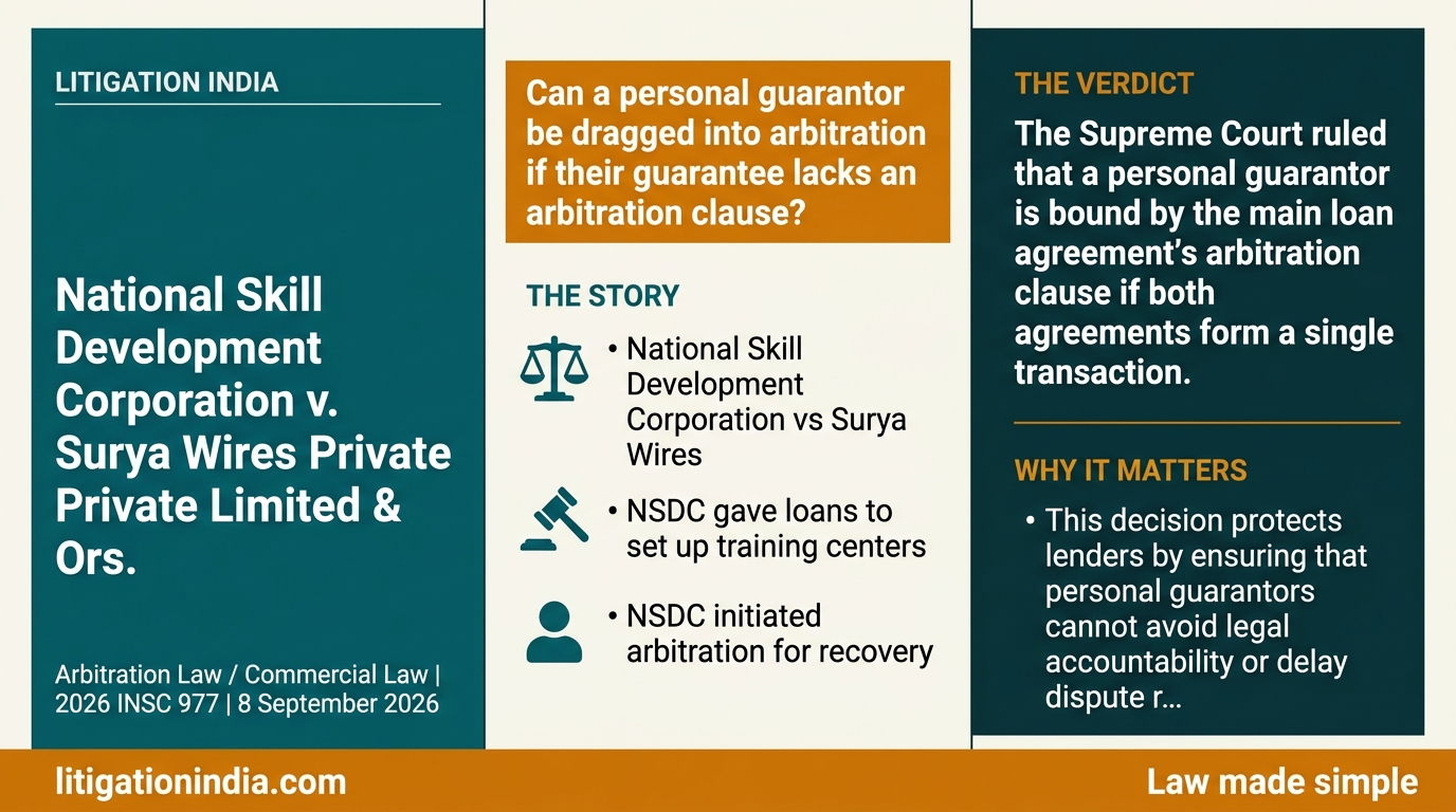 National Skill Development Corporation v. Surya Wires Private Limited & Ors. — infographic summary