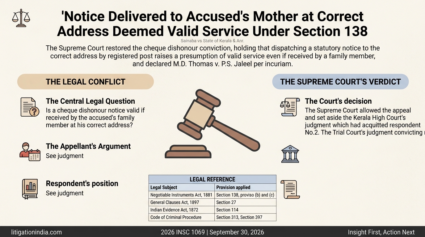 Sainaba vs State of Kerala & Anr. — infographic summary