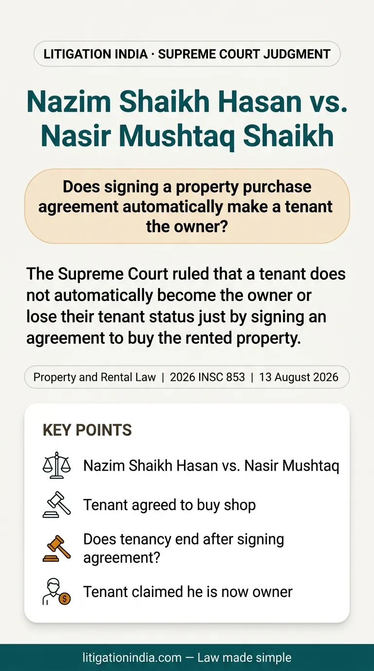 Nazim Shaikh Hasan vs. Nasir Mushtaq Shaikh — infographic summary
