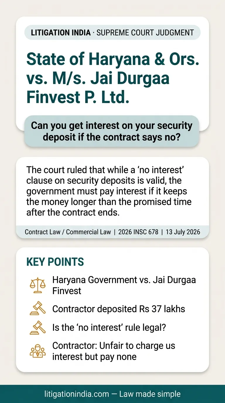 State of Haryana & Ors. vs. M/s. Jai Durgaa Finvest P. Ltd. — infographic summary