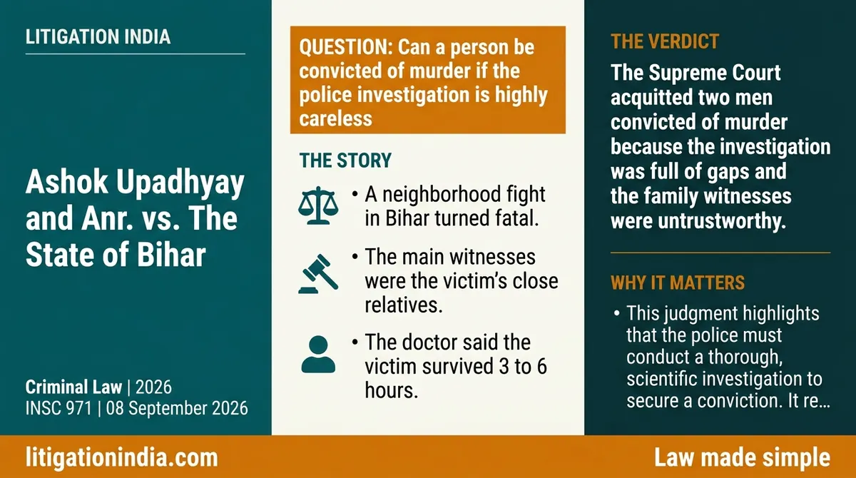 Ashok Upadhyay and Anr. vs. The State of Bihar — infographic summary