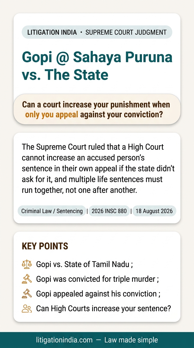 Gopi @ Sahaya Puruna vs. The State — infographic summary