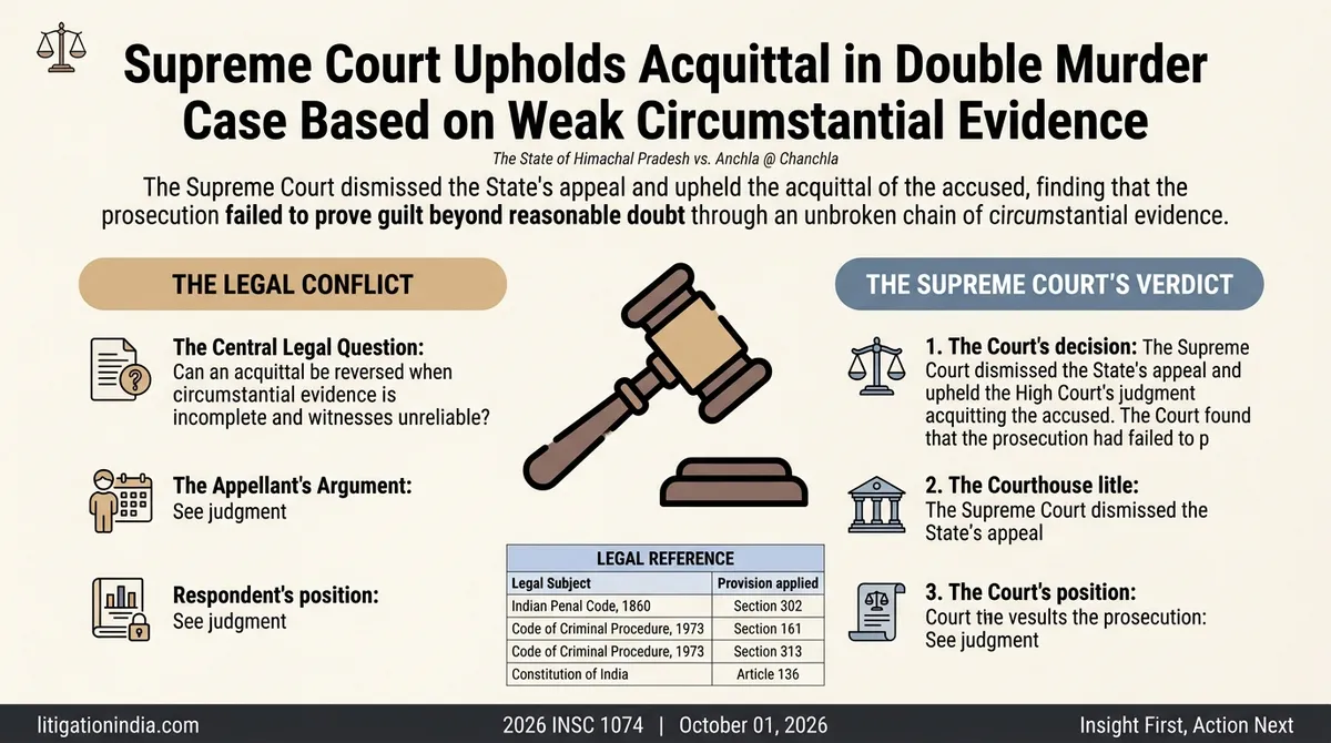 The State of Himachal Pradesh vs. Anchla @ Chanchla — infographic summary