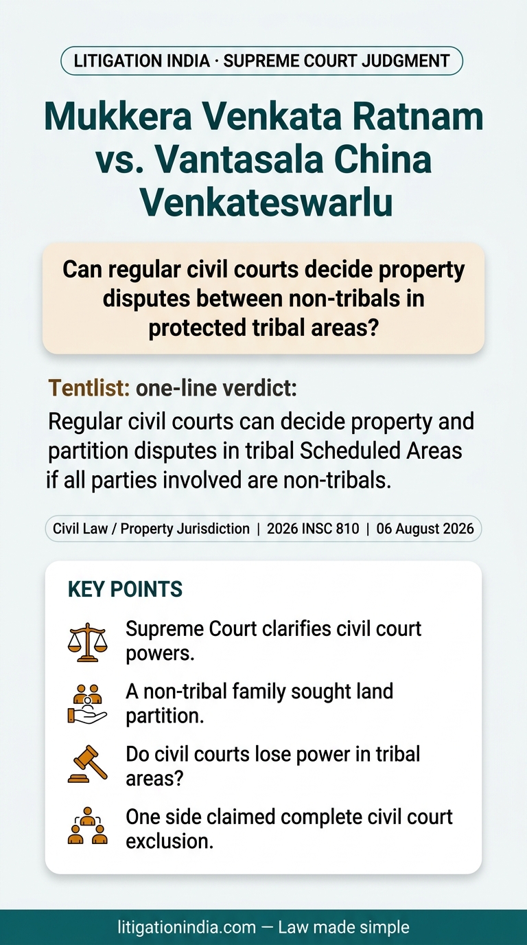 Mukkera Venkata Ratnam vs. Vantasala China Venkateswarlu — infographic summary