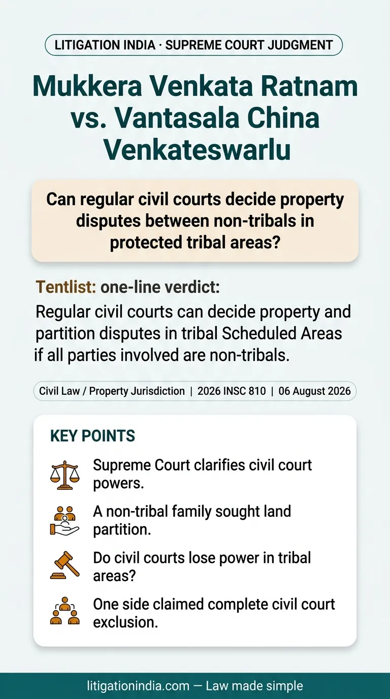 Mukkera Venkata Ratnam vs. Vantasala China Venkateswarlu — infographic summary