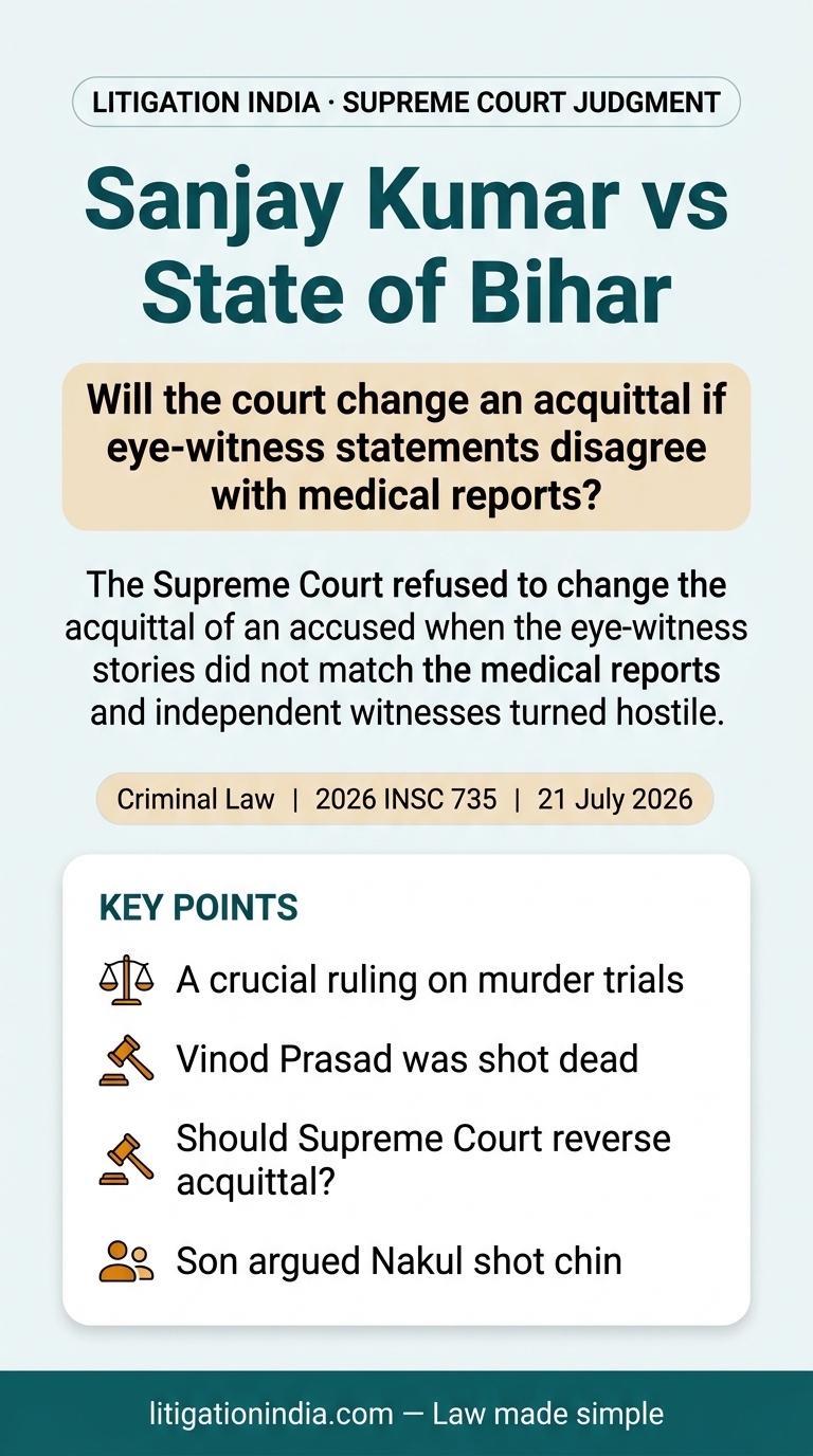 Sanjay Kumar vs State of Bihar — infographic summary