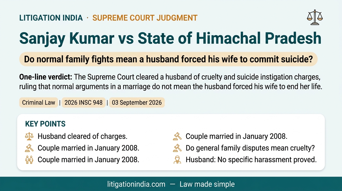 Sanjay Kumar vs State of Himachal Pradesh — infographic summary