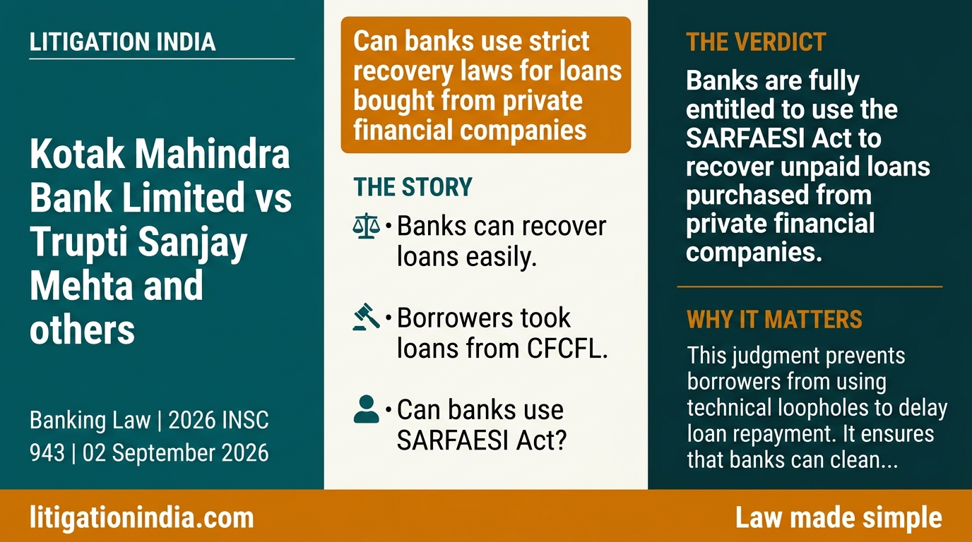 Kotak Mahindra Bank Limited vs Trupti Sanjay Mehta and others — infographic summary