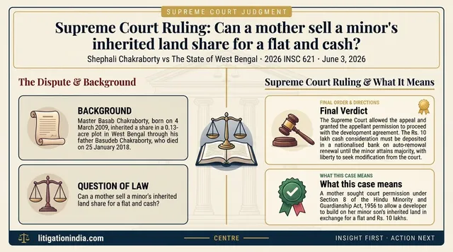 Mother Allowed to Enter Development Agreement for Minor Son's Inherited Property
