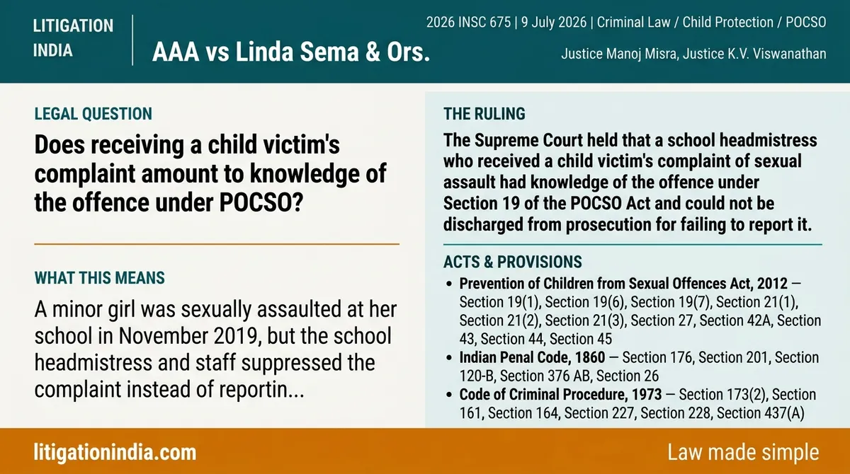 AAA vs Linda Sema & Ors. — infographic summary