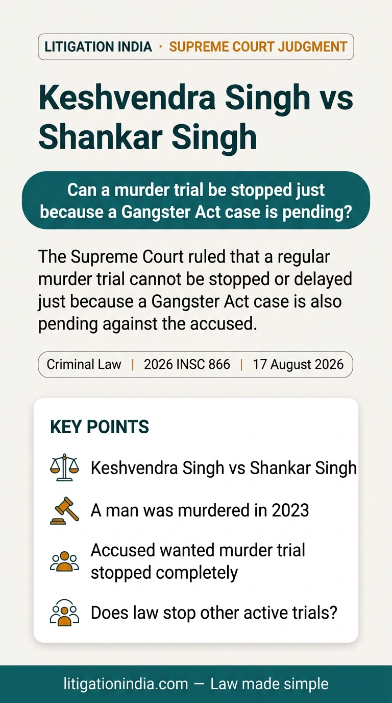 Keshvendra Singh vs Shankar Singh — infographic summary