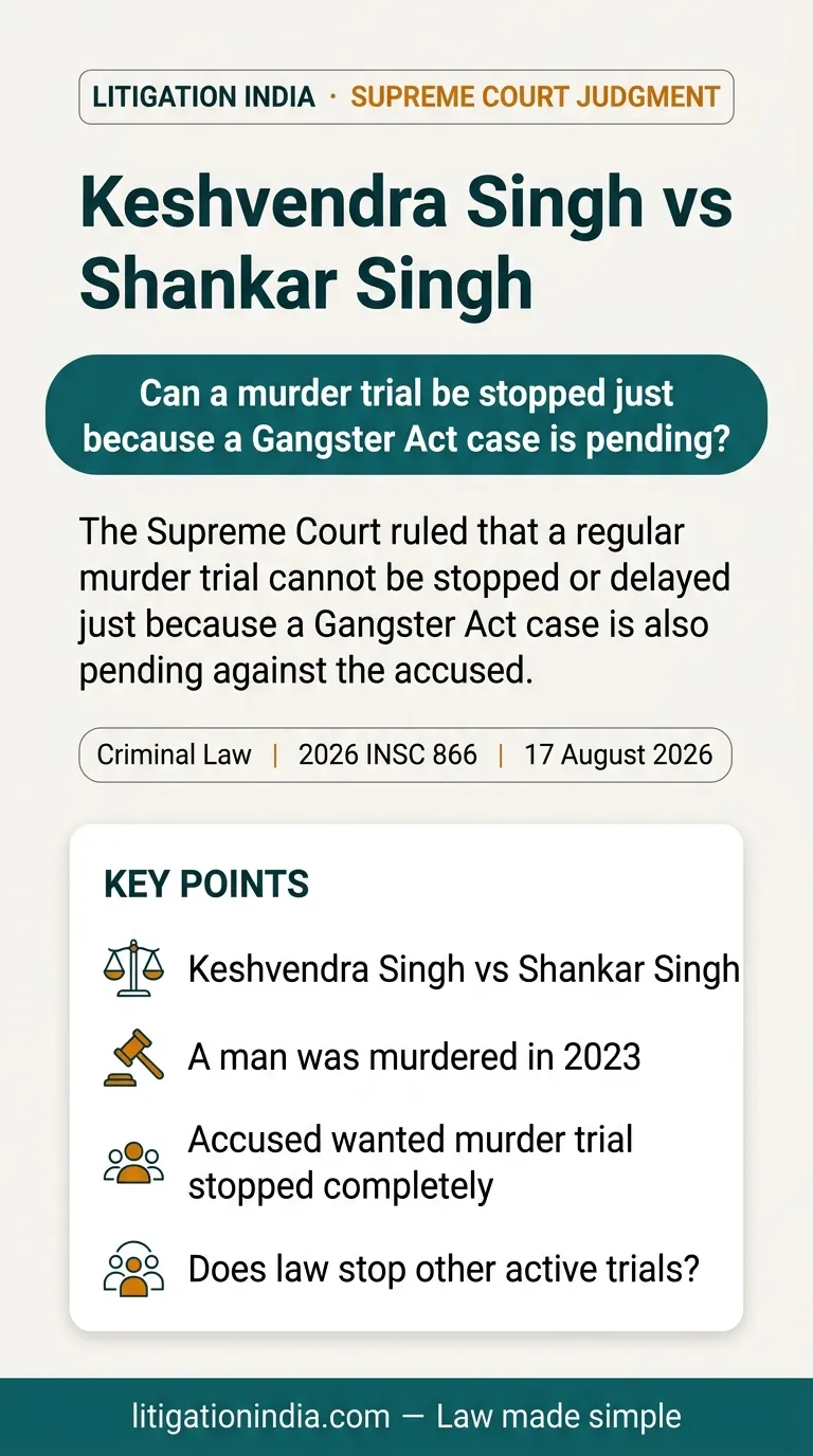 Keshvendra Singh vs Shankar Singh — infographic summary