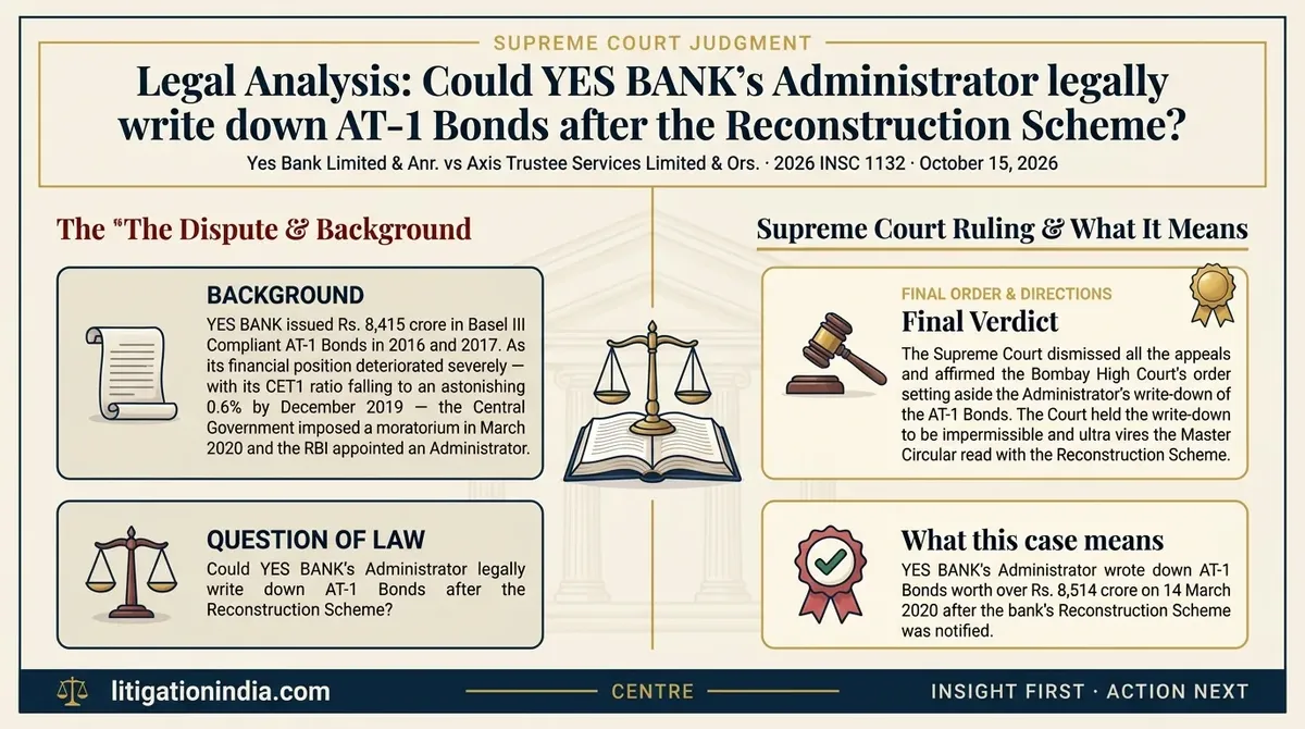 Yes Bank Limited & Anr. vs Axis Trustee Services Limited & Ors. — infographic summary