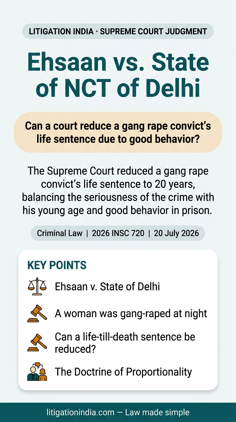 Ehsaan vs. State of NCT of Delhi — infographic summary
