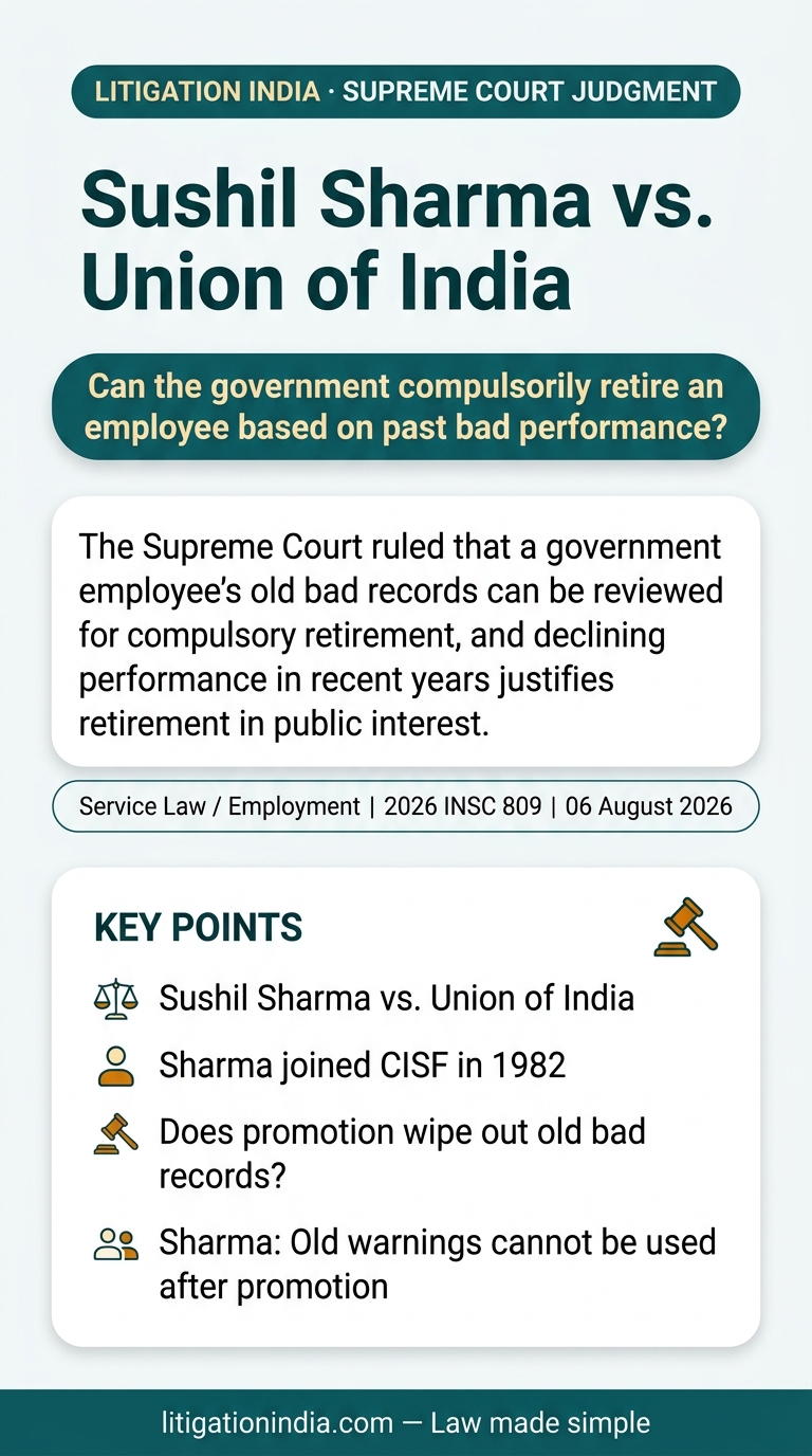 Sushil Sharma vs. Union of India — infographic summary