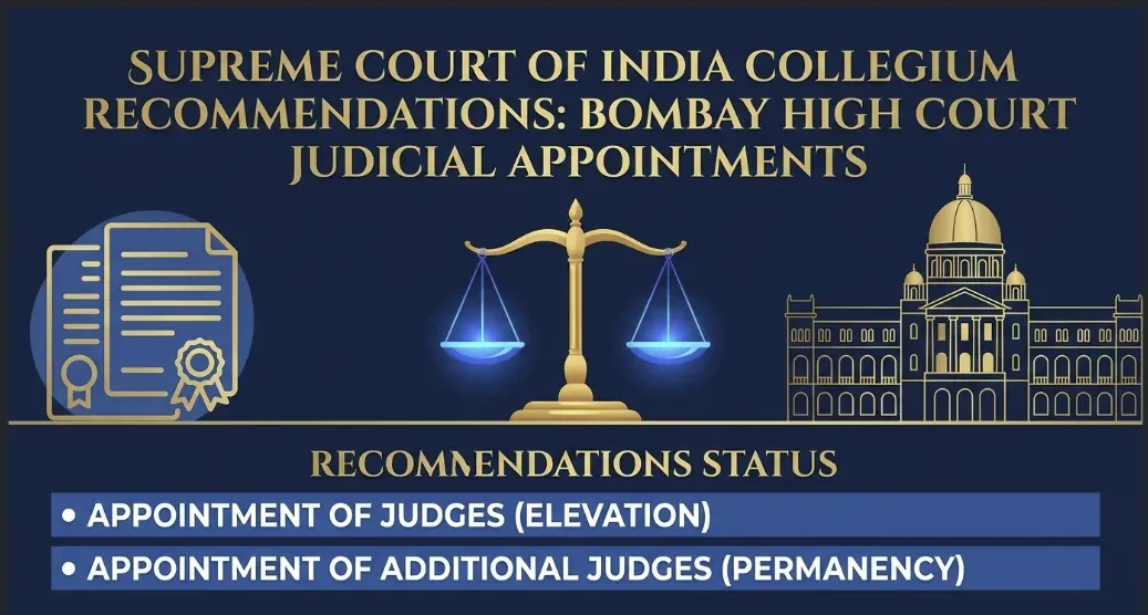 Supreme Court Collegium Recommends Two New Judges for Bombay High Court