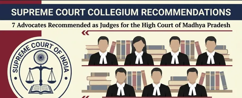 Collegium Recommends Seven Advocates for Elevation to Madhya Pradesh High Court